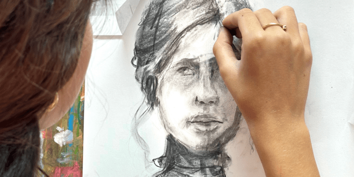 Familieatelier – Elkaars portret tekenen
