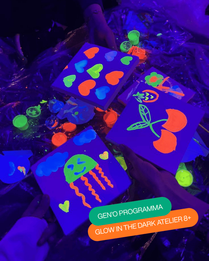 Glow in the dark atelier 8+  GenO’ programma